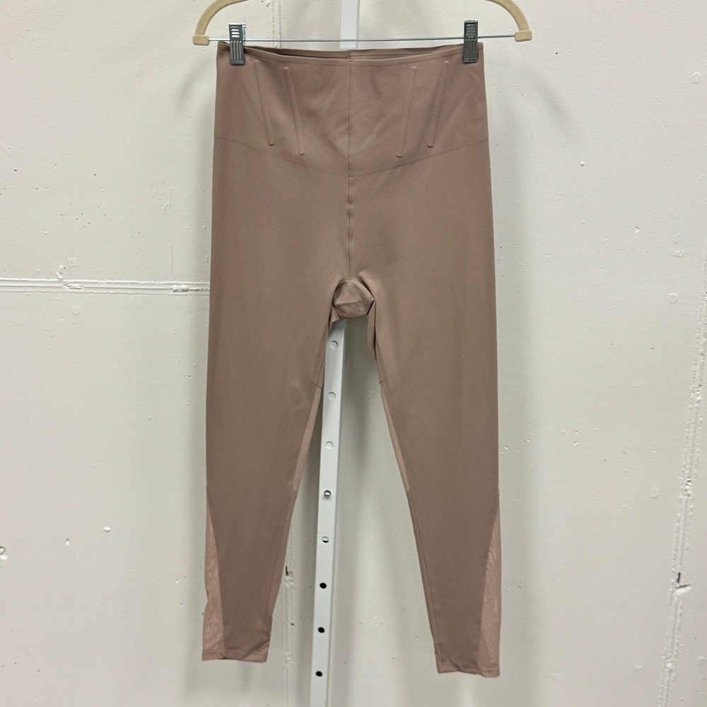 Victoria's Secret VS Mauve Mesh‎ Panel High Waist Sculpting Leggings XL Neutral